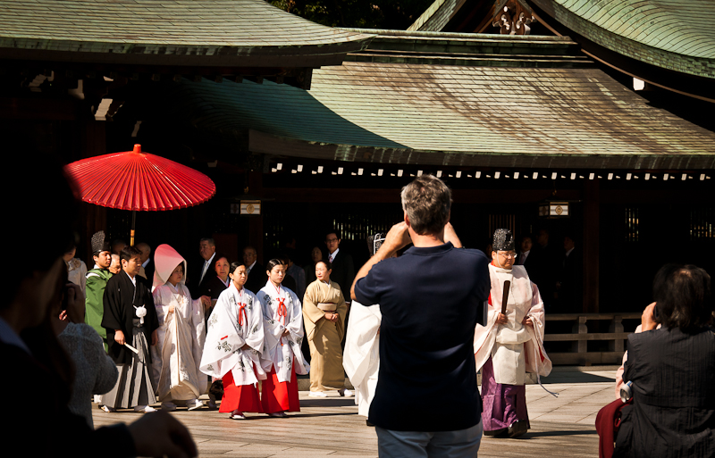 Wedding procession at the Meiji-Jingu Shrine