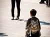 A kid getting his picture taken